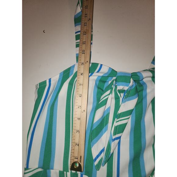 A New Day Womens M Cute Striped Jumpsuit beachy coastal summer spring party - Picture 9 of 15